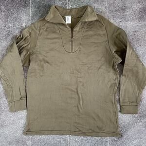 Men's Vintage 90's USGI US Army Military Cold Weather Undershirt Sweatshirt Sz L